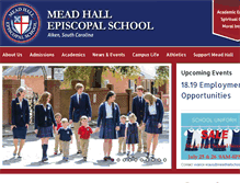 Tablet Screenshot of meadhallschool.org